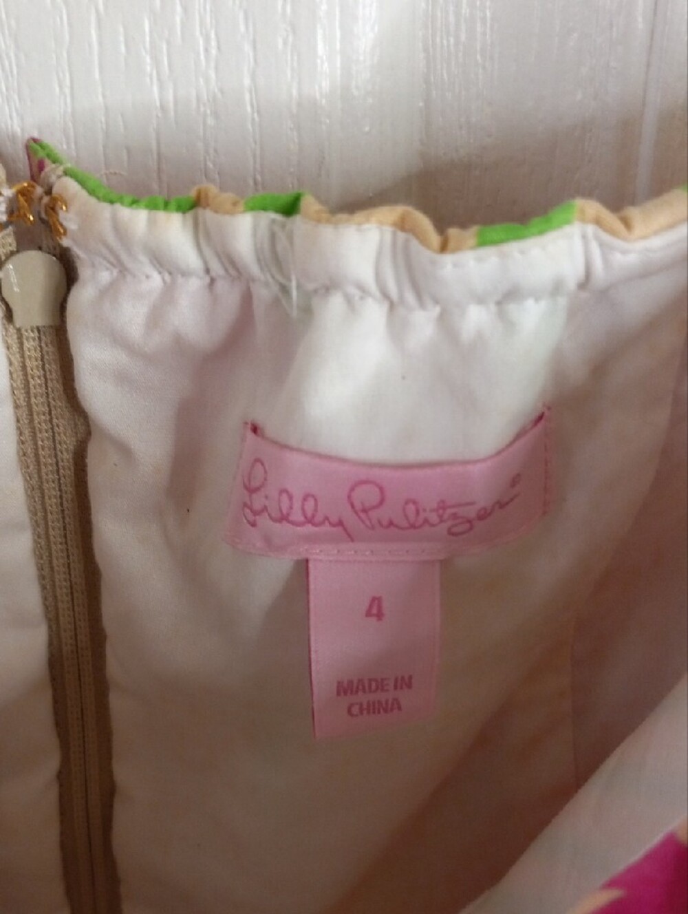 Lilly Pulitzer Pink floral Halter Top size 4 - Picture 2 of 8